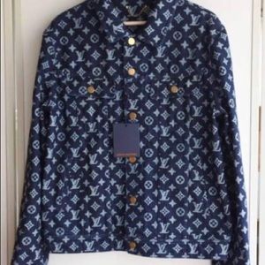 louis vuitton purple denim jacket